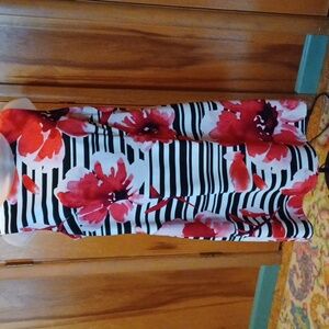 ALYX Sleeveless Floral & Striped Sheath Dress Size 12